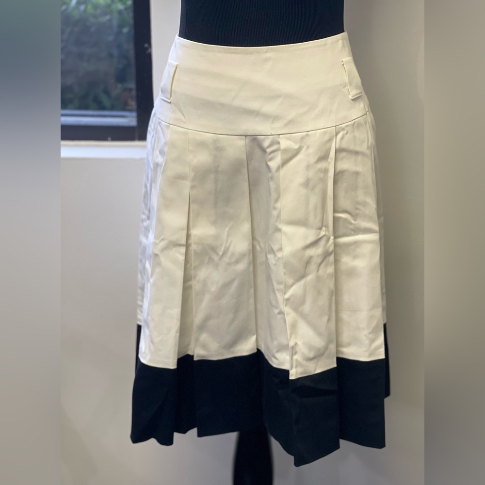 Tahari Arthur S. Levine Pleated A-Line Skirt - Size 6